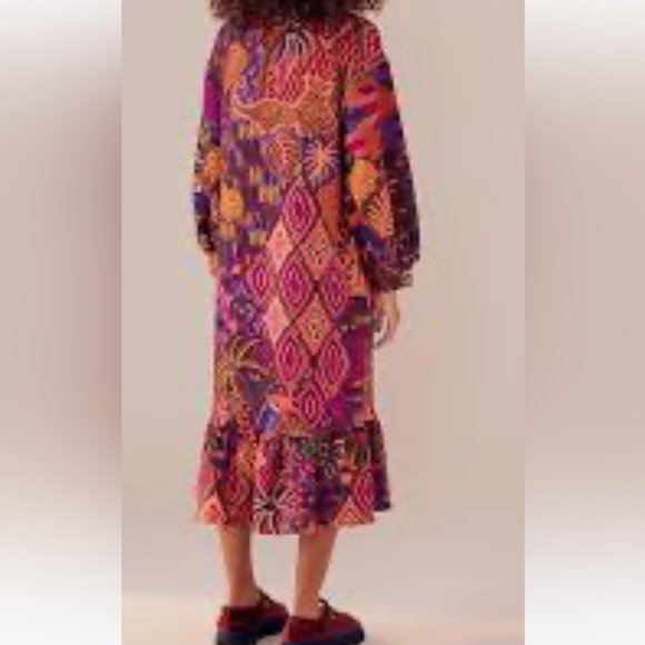 NWT Farm Rio jungle animals tapestry sweatshirt dress - Picture 4 of 4